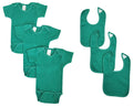 Unisex Baby 6 Pc Onezies and Bibs NC_0479