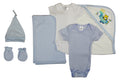 Newborn Baby Boy 6 Pc Layette Baby Shower Gift Set LS_0004