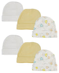 Baby Boy, Baby Girl, Unisex Infant Caps (Pack of 6) NC_0277