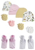 Boys Girls Caps, Booties and Mittens (Pack of 10) NC_0297