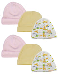 Baby Girl Infant Caps (Pack of 6) NC_0323