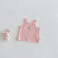 Summer New Baby Sweet Knit Vest with Breathable Bow Net Skirt Two-Piece Set