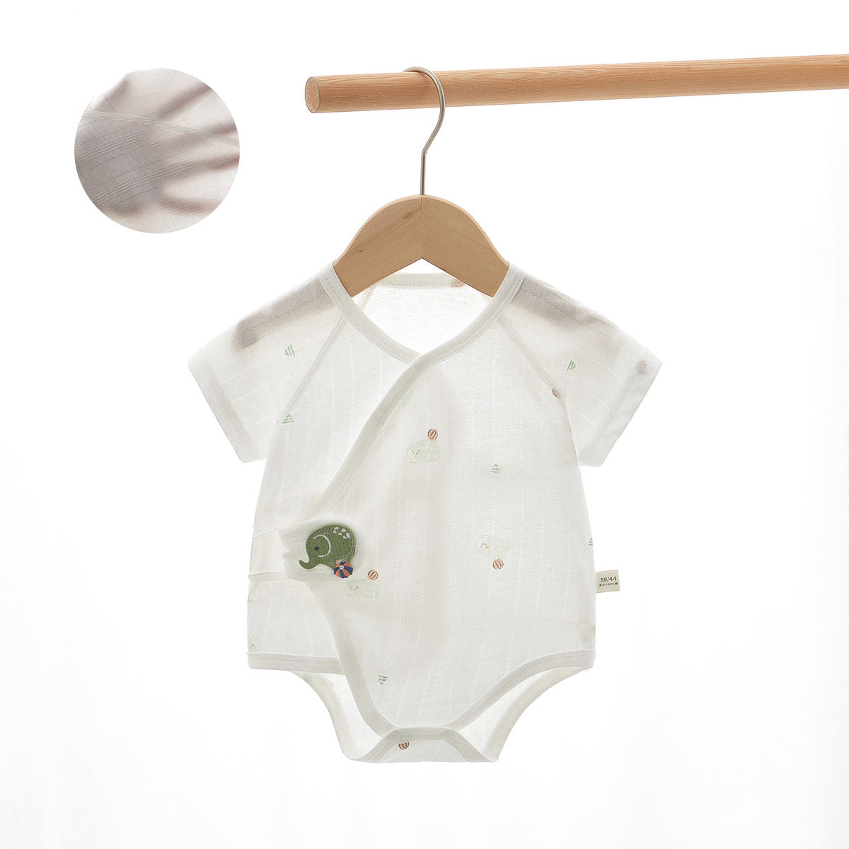 Summer thin jumpsuit baby triangle short sleeved pajamas