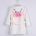 Flannel Bathrobe Children's Loungewear Cute Baby Unicorn Children's Sleep Robe Infant Bathrobe Drop Shipping