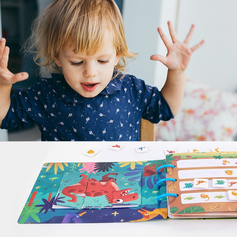 Children's early education quiet sticker book busybook baby common sense cognitive card sticker book educational toy