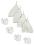 Unisex Knotted Caps and Mittens - 8 pc Set NC_0944