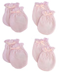 Infant Mittens (Pack of 4) 116-Pink-4-Pack