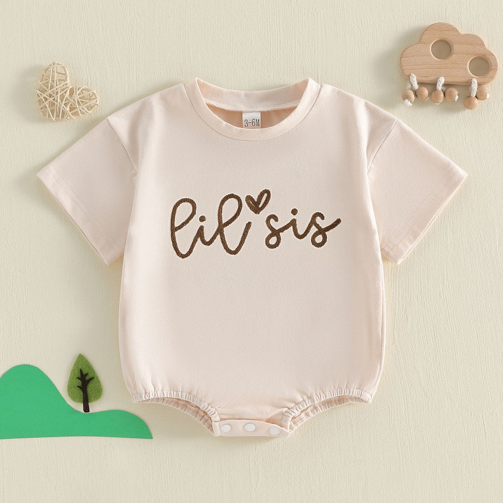 Baby Summer Short Sleeve Romper with  Bodysuit for Outings, 3-6 Months