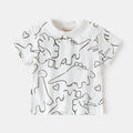 Short Sleeve T-Shirt Summer New Kids Clothing Printed Half Sleeve Top Drop Shipping