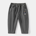 Boy's Spring and Autumn Casual Long Pants with Cartoon Embroidery for Kids and Toddlers