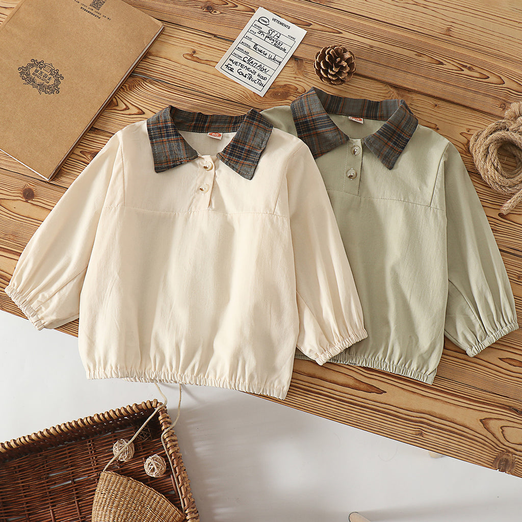 Casual Shirt Toddler Woven Shirt Cotton Breathable