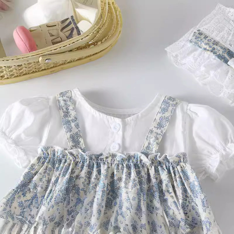 Baby Summer Dress Newborn Style Princess Dress Backpack Dress Baby Romper