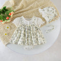 Baby Summer Clothes Girls Princess Cute Thin Summer Romper Printed Short Sleeve Trendy Baby Onesie Diaper Cover
