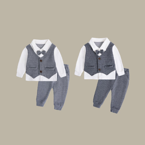 Boy's 1st Birthday Formal Suit 4 piece set