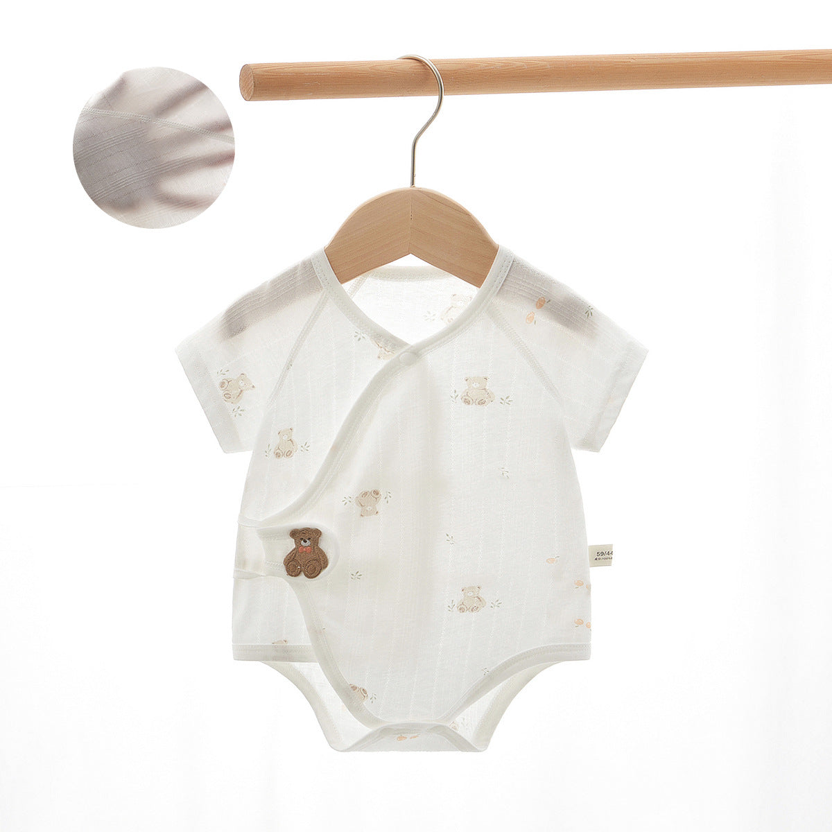 Summer thin jumpsuit baby triangle short sleeved pajamas
