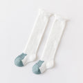 Autumn and Winter New Product Thickened Baby Socks Curled Cartoon Animal Head Coral Plush Baby Long Sleeve Socks