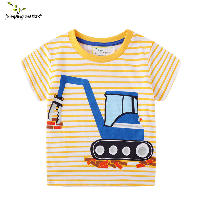 Boy's Short Sleeve T-Shirt, Kids' Casual Top for Toddlers and Children