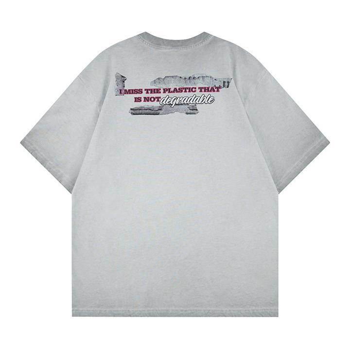 Funny kids printed short sleeves