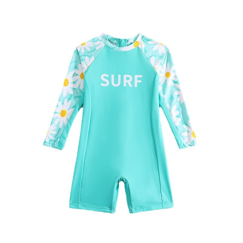 Cute Long Sleeve Swimwear for Kids Girls