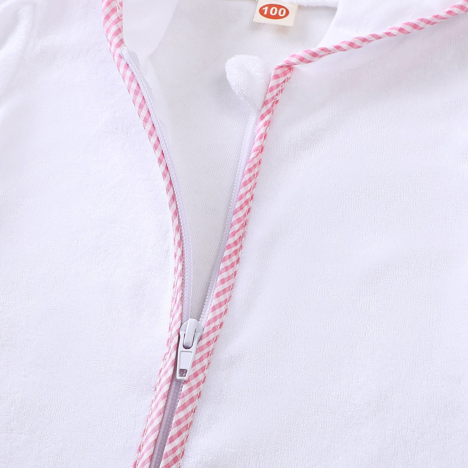 Summer Girls' Hooded Romper Crab Kids Swim Embroidered Cover-Up Baby Beach Towel Bathrobe
