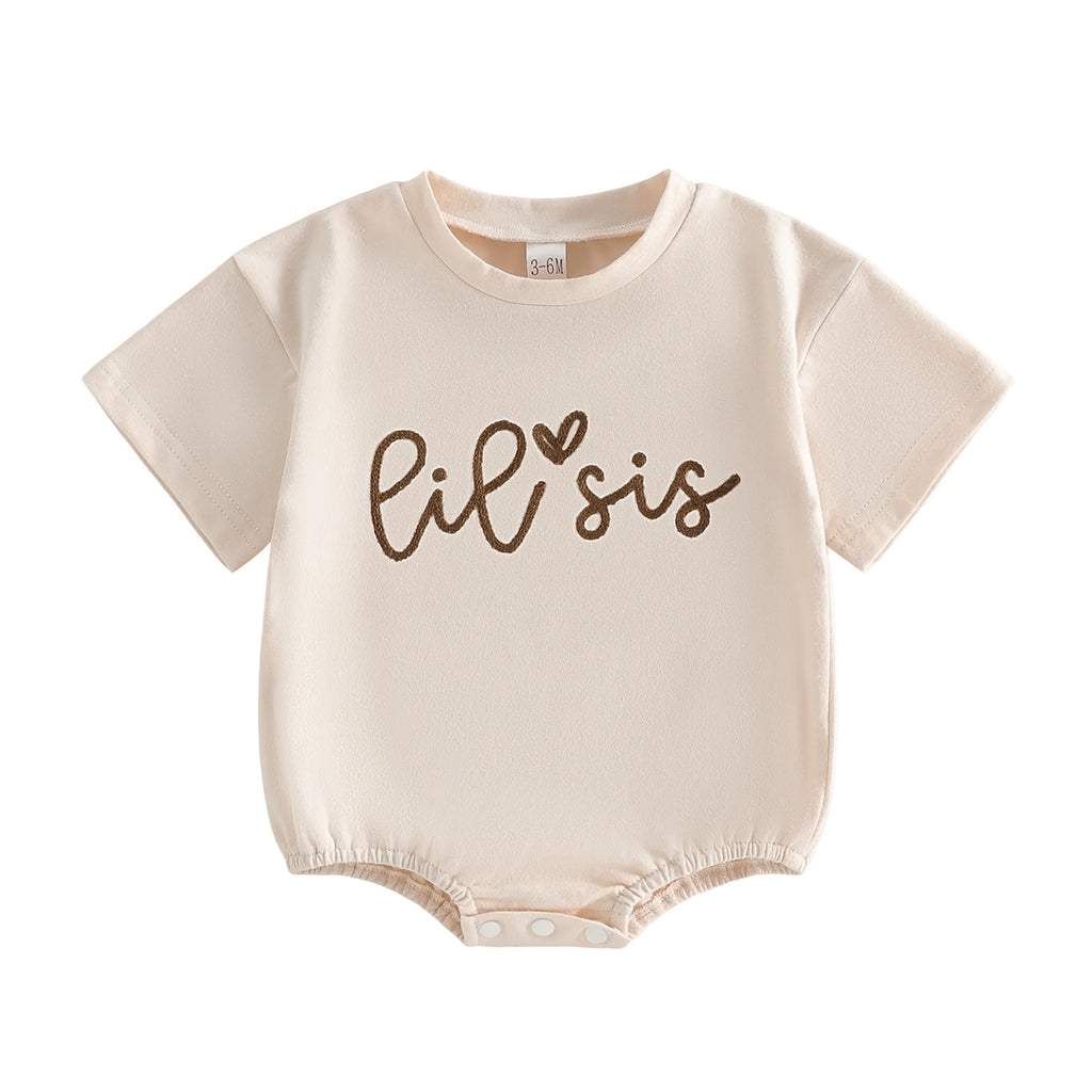 Baby Summer Short Sleeve Romper with  Bodysuit for Outings, 3-6 Months