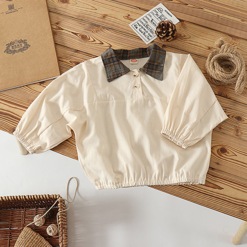 Casual Shirt Toddler Woven Shirt Cotton Breathable