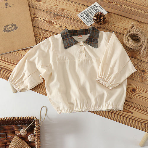 Casual Shirt Toddler Woven Shirt Cotton Breathable