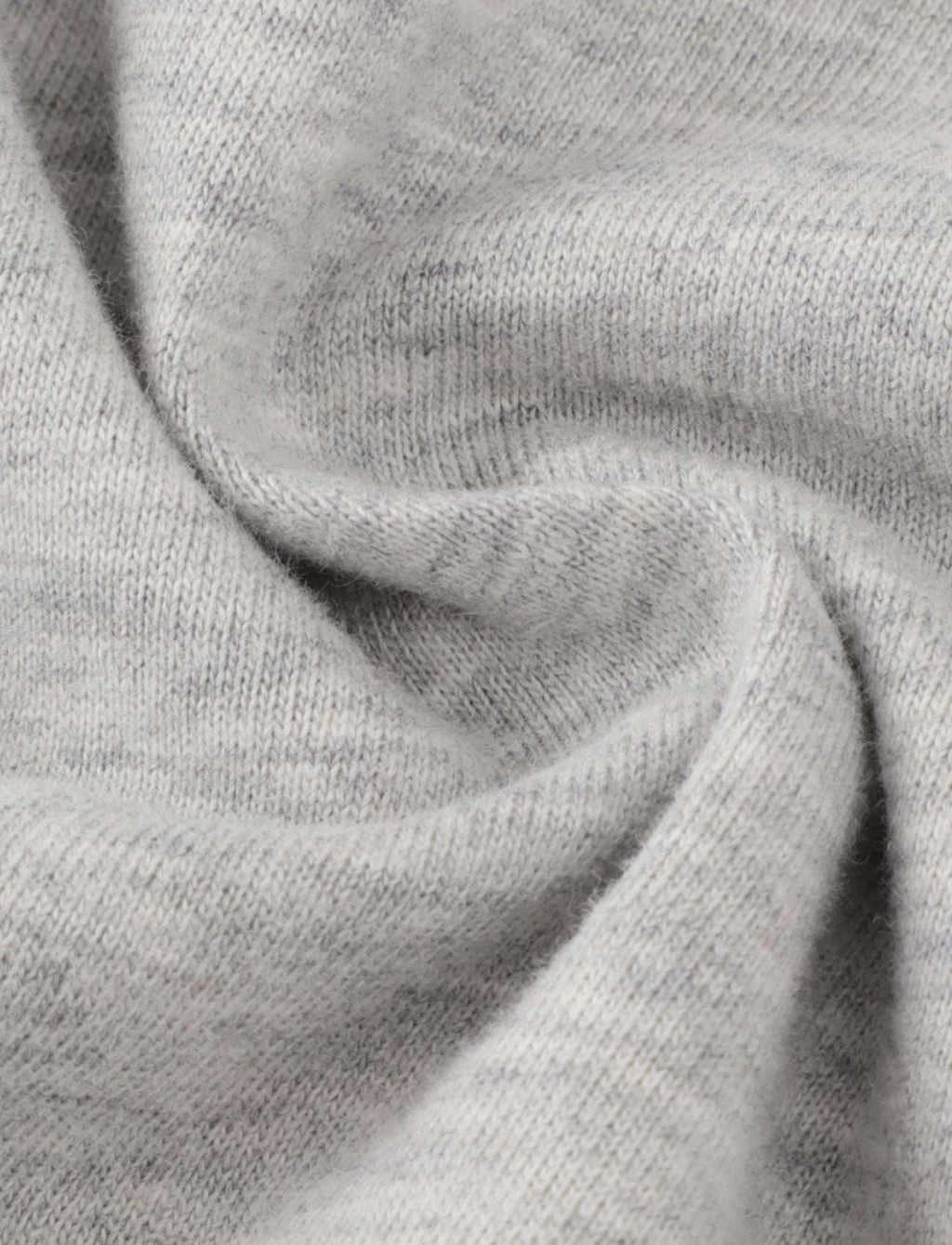 Gray knit fabric detail for a children's short-sleeve tee