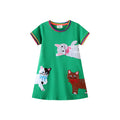 Fashion Knitted Dress for Girls, Short Sleeve Princess Dress for Toddlers and Kids