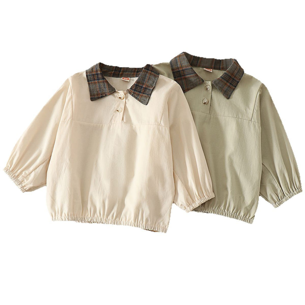 Casual Shirt Toddler Woven Shirt Cotton Breathable