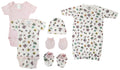 Newborn Baby Girl 6 Pc Layette Sets NC_0600