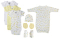 Unisex Newborn Baby 7 Pc Layette Sets NC_0641