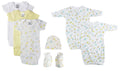 Unisex Newborn Baby 7 Pc Layette Sets NC_0642