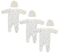 Unisex Closed-toe Sleep & Play with Caps (Pack of 6 ) NC_0700
