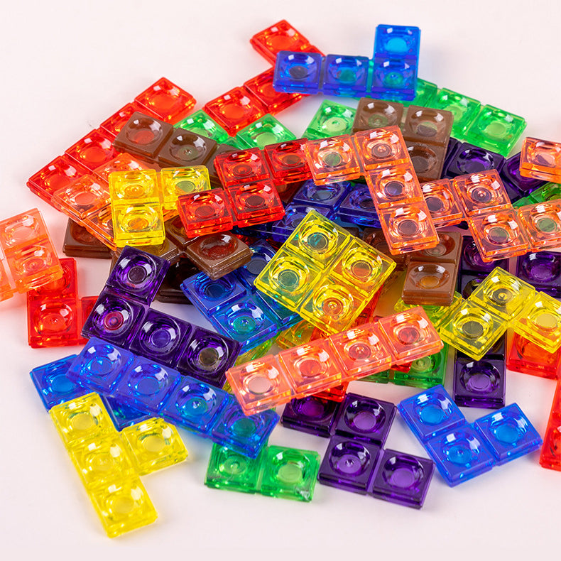 Wooden 3D Tetris Jigsaw Puzzle 0.56 Children's Early Education Educational Toys Thinking Game Blocks