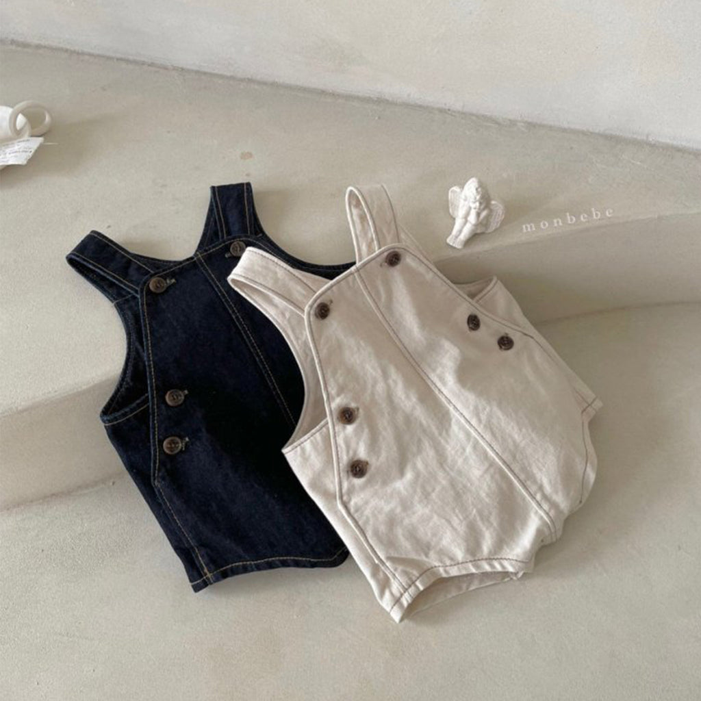 Clothing Summer Boys and Girls Short Sleeve Denim Overalls