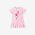 Kids' Summer Short Sleeve Cotton Dress for Girls