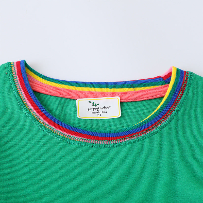 Fashion Knitted Dress for Girls, Short Sleeve Princess Dress for Toddlers and Kids