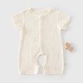 Summer thin baby jumpsuit short sleeved shorts crawling suit