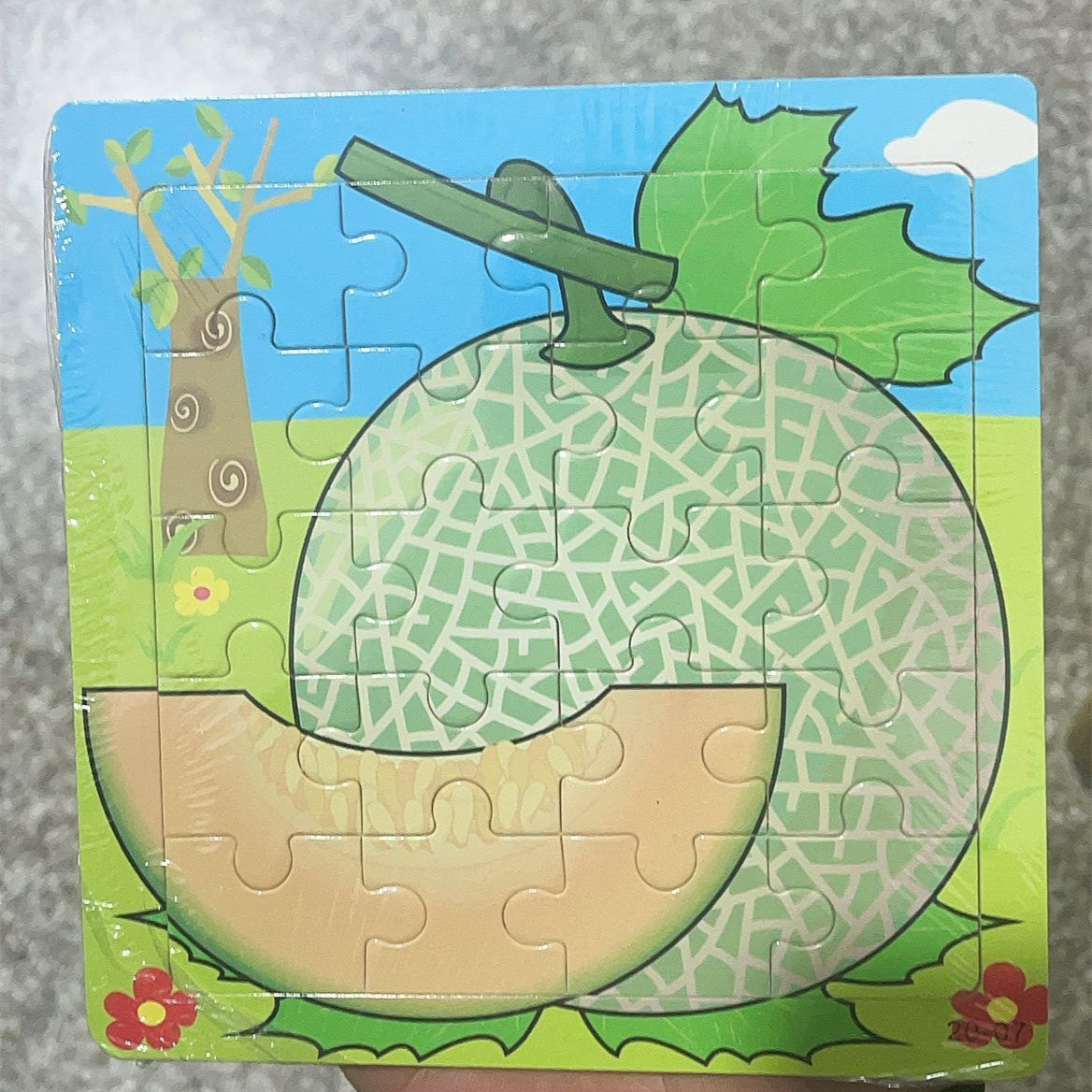Wooden puzzle, children's animal puzzle, educational cartoon, flat puzzle toy for early childhood education