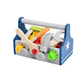 Children's Educational Wooden DIY Portable Simulation European Tool Blue Play House Screw Screw Disassembly Nut Toy