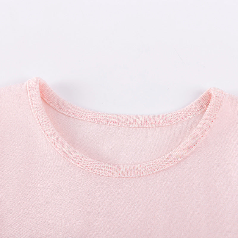 Summer New Girls' Outfit SetCute Short Sleeve Baby Set