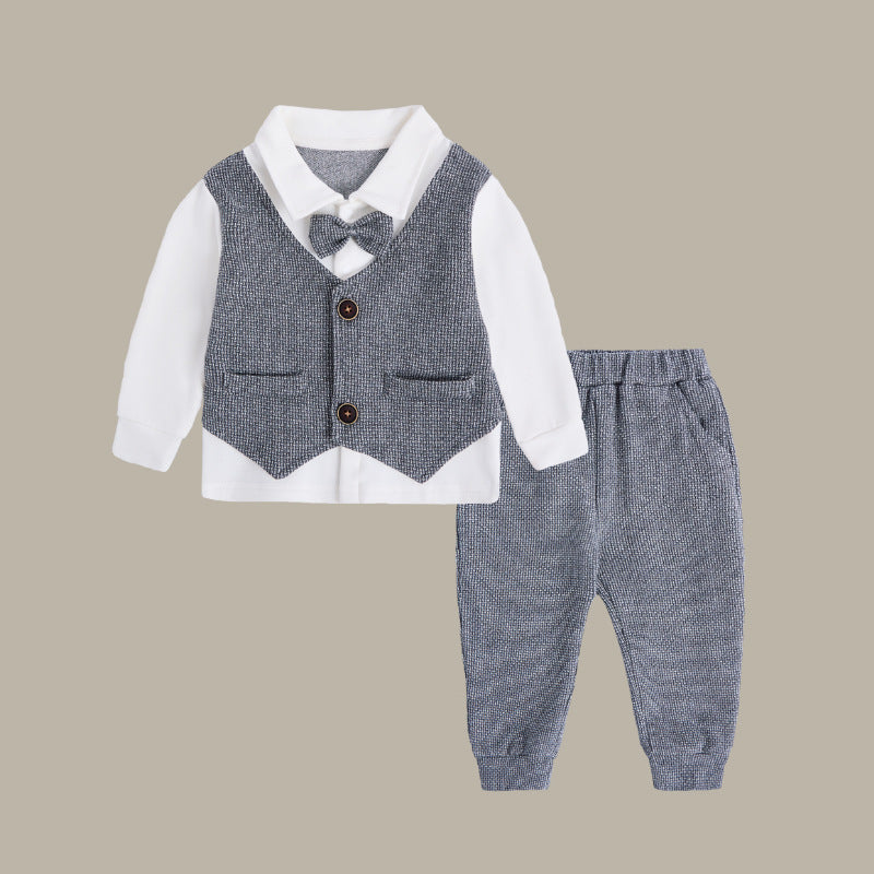 Boy's 1st Birthday Formal Suit 4 piece set