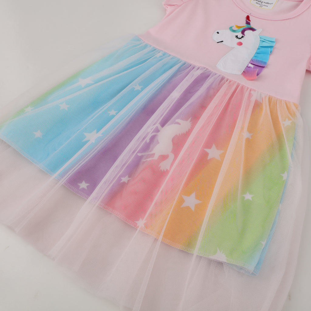Style Mesh Dress for Girls, Summer Princess Dress for Kids