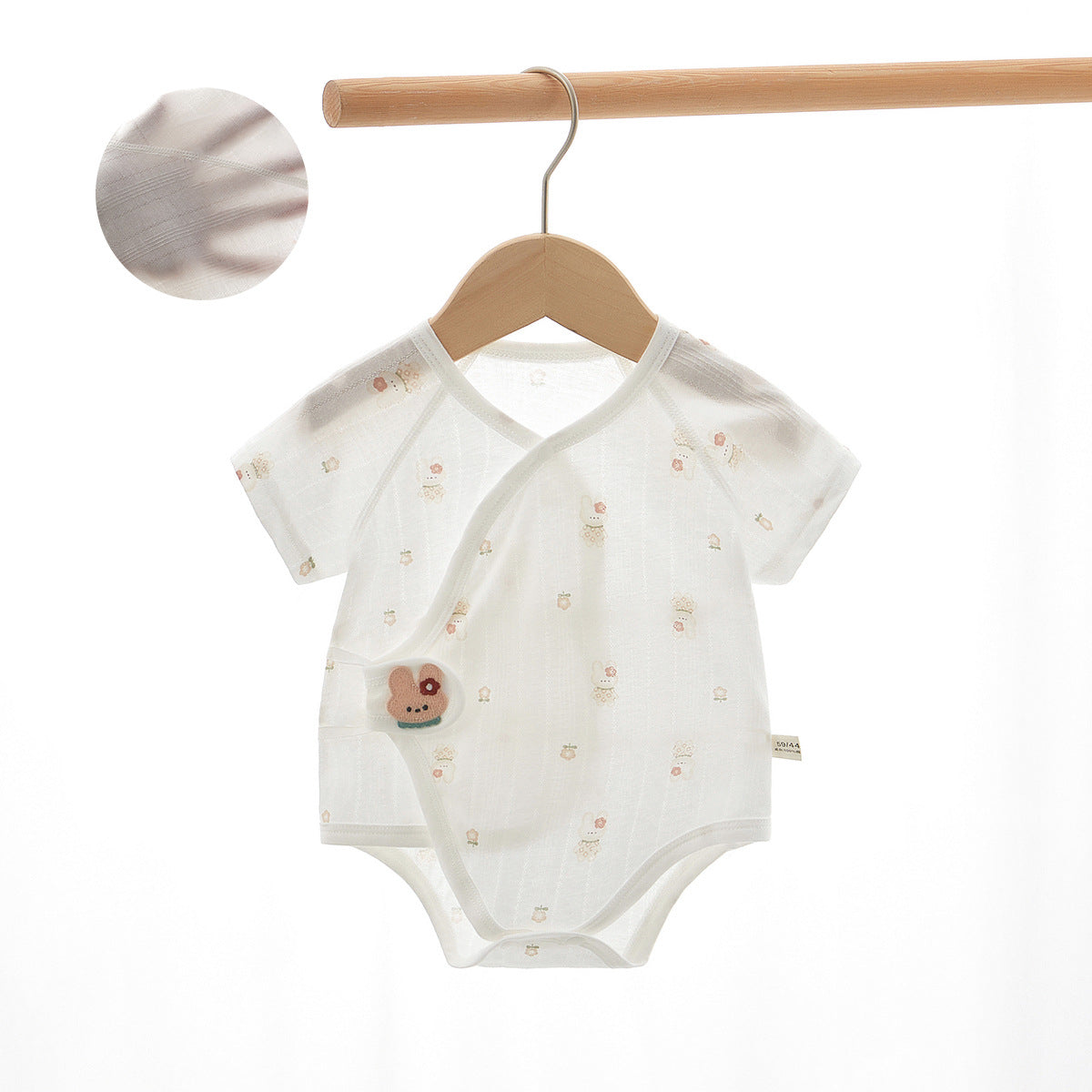Summer thin jumpsuit baby triangle short sleeved pajamas