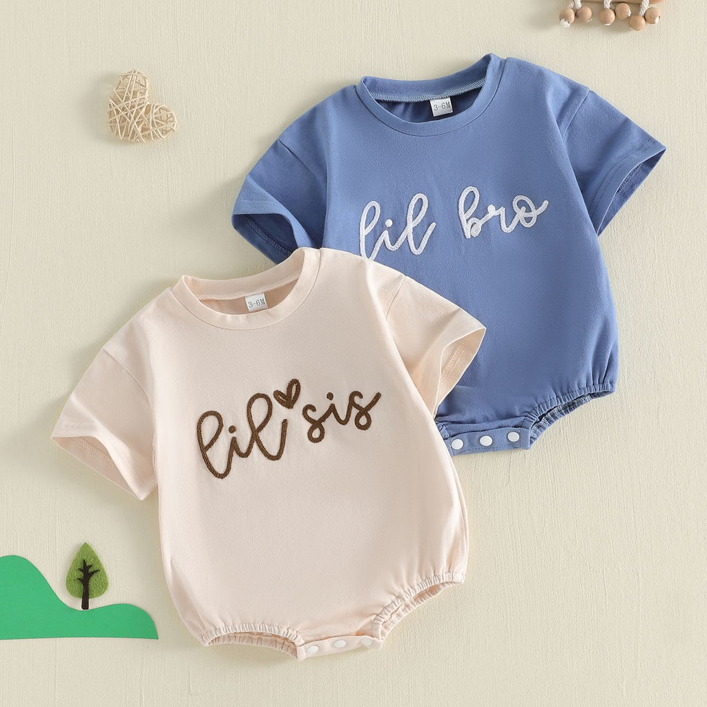 Baby Summer Short Sleeve Romper with  Bodysuit for Outings, 3-6 Months