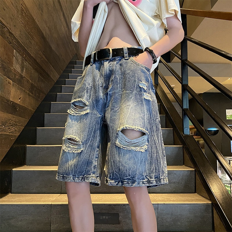 Loose casual ripped pants for boys