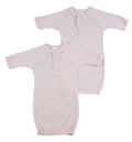 Preemie Solid Pink Gown - 2 Pack 912P