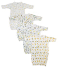 Unisex Newborn Baby 4 Piece Gown Set NC_0793