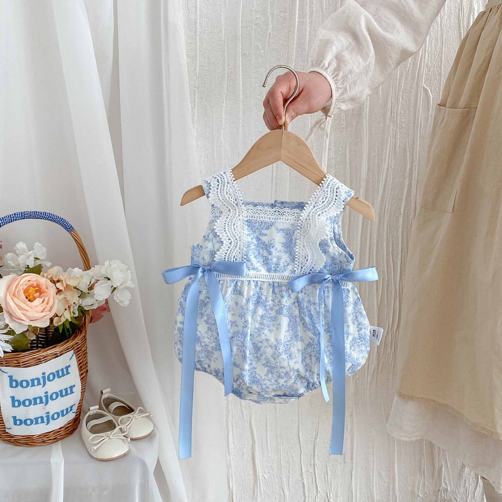 Baby Clothes Summer Lightweight Girl Baby Vest Romper Princess Newborn Onesie Crawling Suit